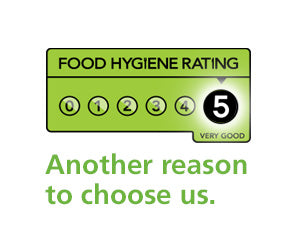 A 5 Star food hygiene rating!