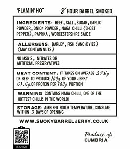 Naga jerky - 200g Biodegradable & resealable expedition pouch