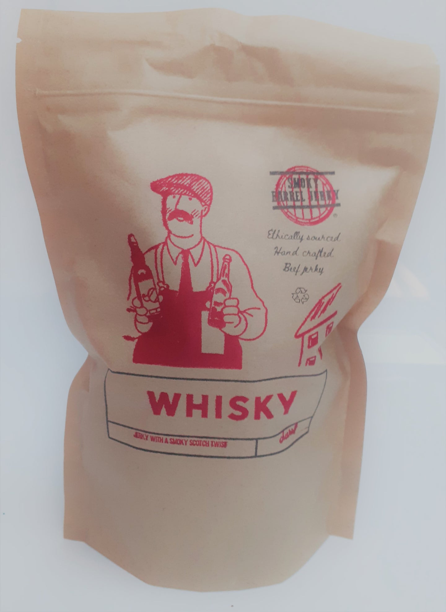 Whisky jerky - 200g resealable & biodegradable expedition pouch