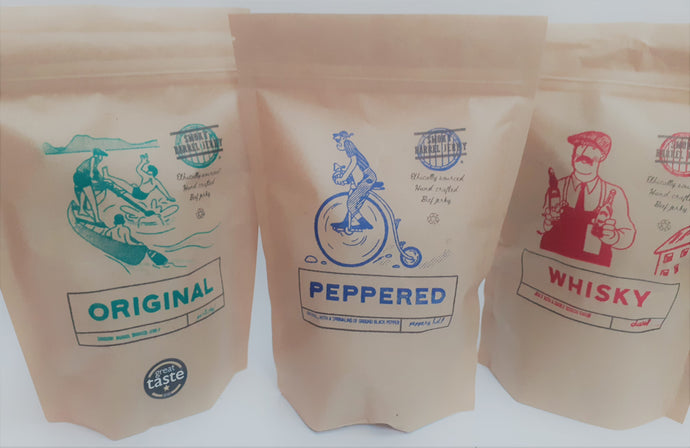 Triple Jerky offer - 3 x 200g Biodegradable resealable bulk expedition pouches - P&P included